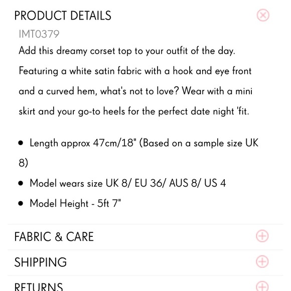 Pretty Little Thing corset - Picture 3 of 5